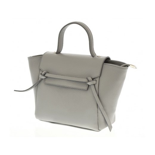 Włoska mała torebka a'la Celine Micro Belt Bag szara