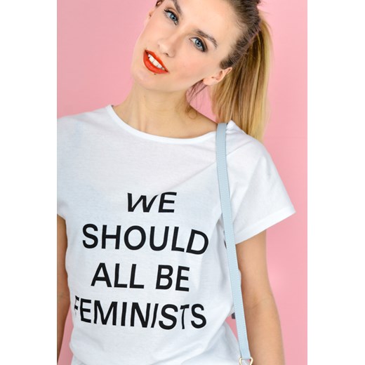T-shirt z napisem we should all be feminists Zoio  S okazja zoio.pl 
