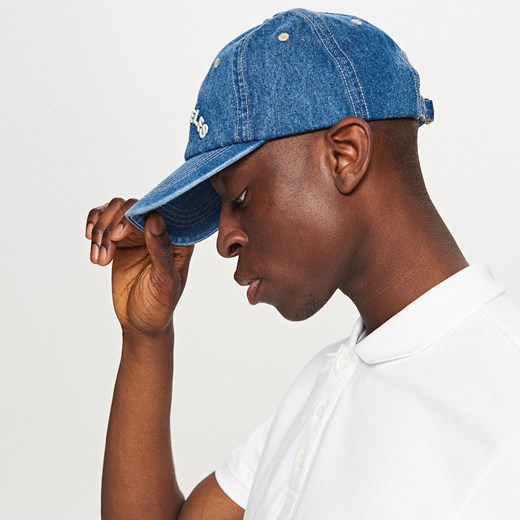 Reserved - Jeansowa czapka z daszkiem - Granatowy Reserved niebieski One Size 