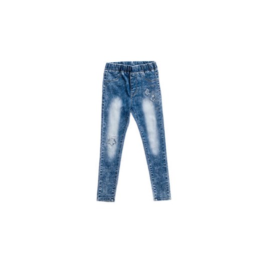 Spodnie jeansowe dziewczęce niebieskie Denley PPS068  Denley.pl 134-140 okazja Denley 