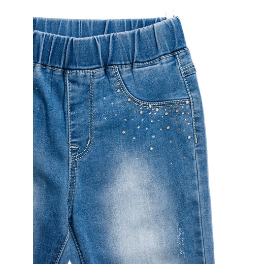 Spodnie jeansowe dziewczęce niebieskie Denley PPS101  Denley.pl 122-128 okazja Denley 