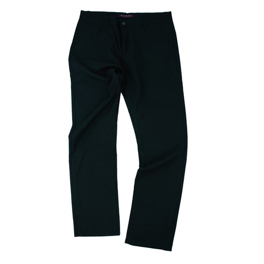 Eleganckie spodnie męskie czarne w dużych rozmiarach BM098-11