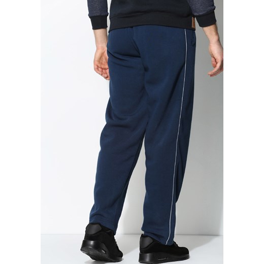 Ciemnoniebieskie Spodnie Dresowe Thin Line