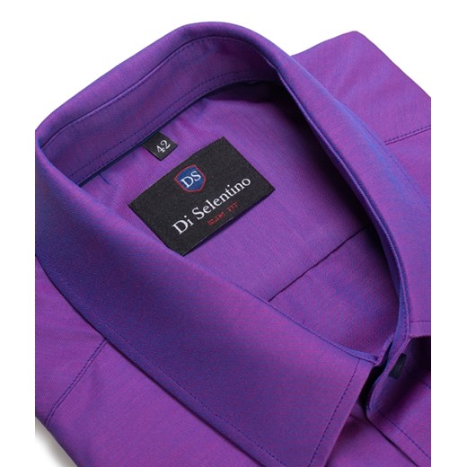Koszula Salzburg Purple lux / mankiet zapinany na spinkę / slim fit Di Selentino  46 