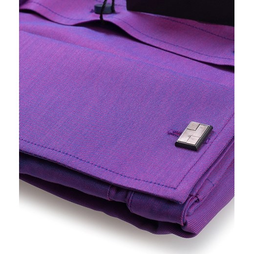 Koszula Salzburg Purple lux / mankiet zapinany na spinkę / slim fit Di Selentino  44 