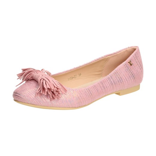 Różowe baleriny, buty damskie VICES 1158-20