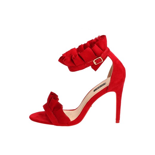 Czerwone sandały, szpilki damskie VICES 5084-19