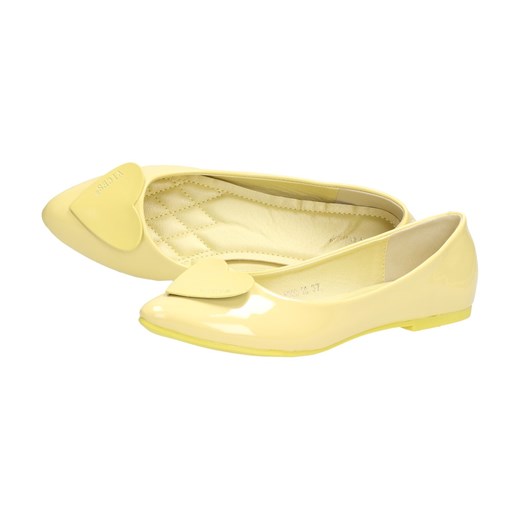 Żółte baleriny damskie VICES 4003-26 SERCA