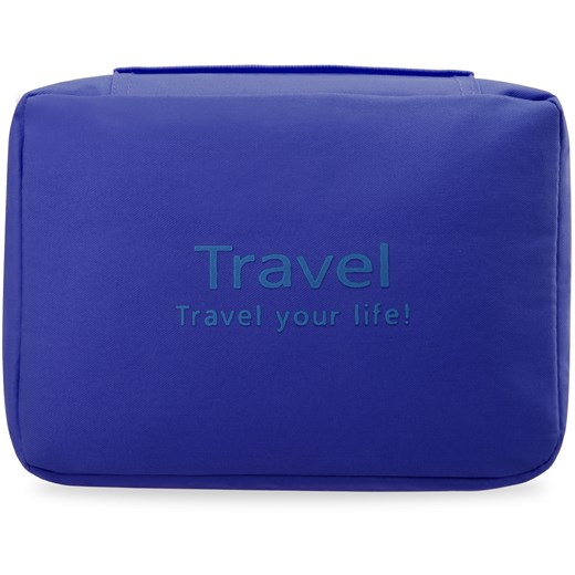 Podróżna kosmetyczka organizer bagaż podręczny - niebieski