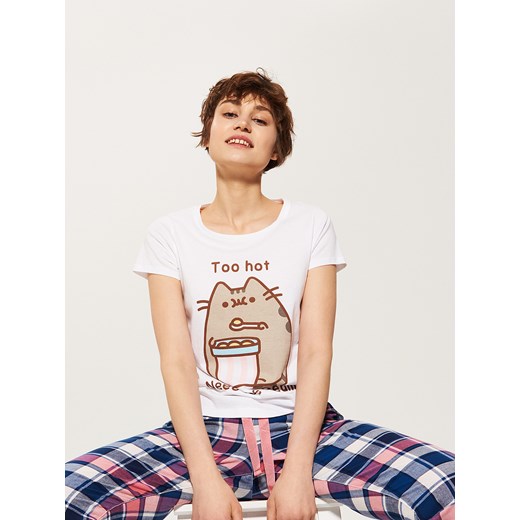 House - T-shirt piżamowy pusheen - Wielobarwn bezowy House XS 