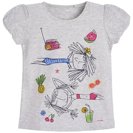 T-shirt z krótkim rękawem dla dziewczynki 9-13 lat  Endo 158-164 okazja endo.pl 