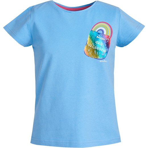T-shirt z krótkim rękawem dla dziewczynki 9-13 lat  Endo 134 endo.pl