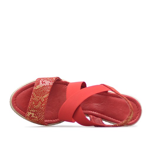 Sandały Dolce Pietro 2034-041-01-1 Czerwone zorro Dolce Pietro czerwony  Arturo-obuwie