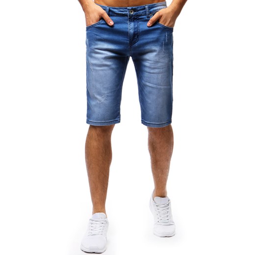 Spodenki męskie jeansowe niebieskie (sx0663) Dstreet  30 