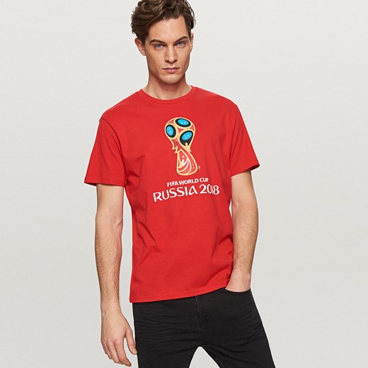 Reserved - T-shirt fifa russia 2018 - Czerwony  Reserved M 