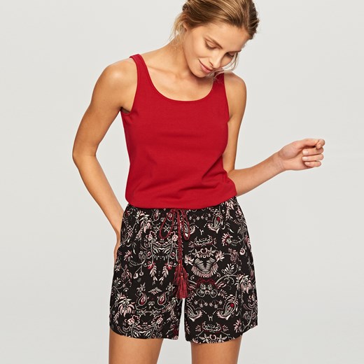 Reserved - Dwuczęściowa piżama z topem - Czerwony  Reserved S 