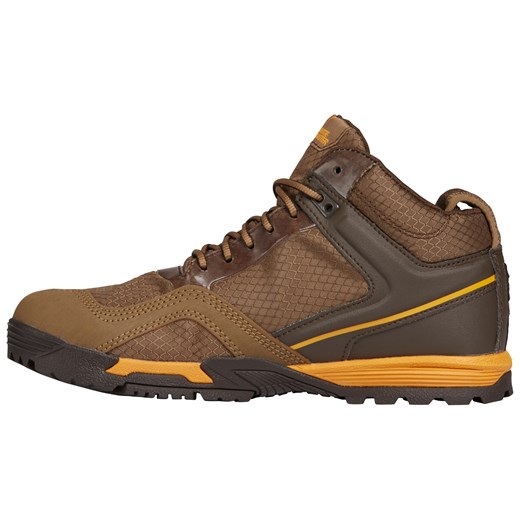 Brązowe buty trekkingowe męskie 5.11 Tactical na zimę ze skóry sznurowane sportowe 