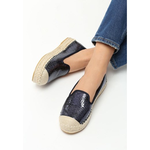 Granatowe Espadryle Javiera