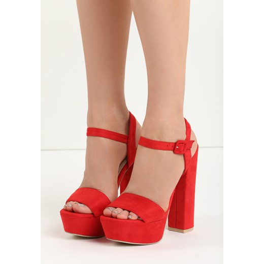 Czerwone Sandały Chic Heels