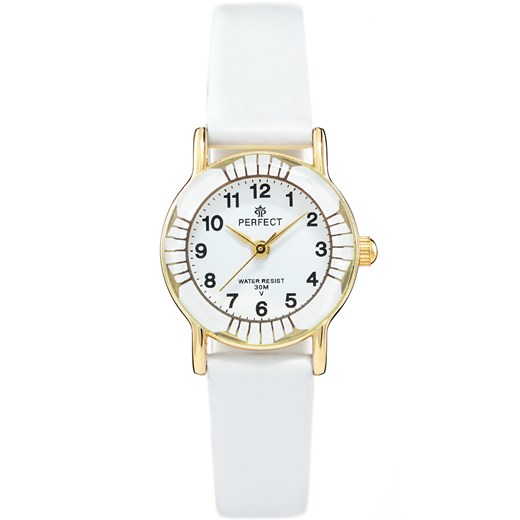 Zegarek na komunię damski PERFECT - L248-8A -biały Perfect bialy  alleTime.pl