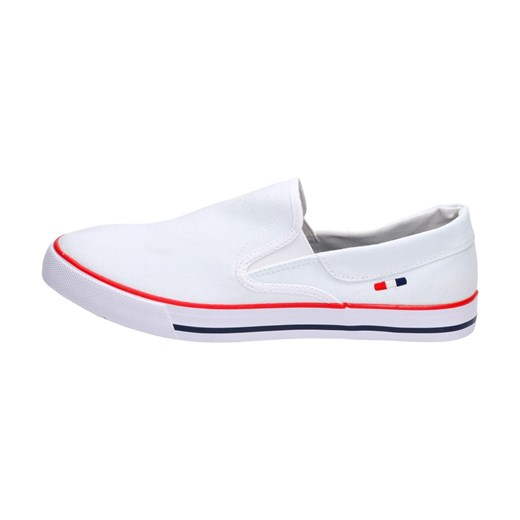SLIP ON Białe tenisówki buty męskie WISHOT 114