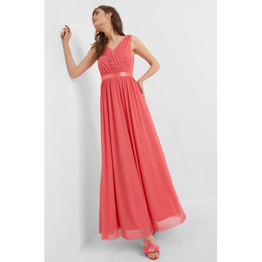 Sukienka maxi z perełkami ORSAY czerwony 34 orsay.com