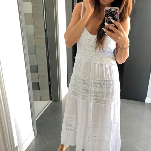 Biała sukienka SABRINA