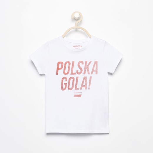 Reserved - T-shirt polska gola - Biały Reserved  116 