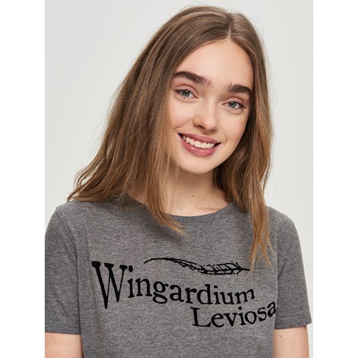 Sinsay - T-shirt harry potter - Szary Sinsay L
