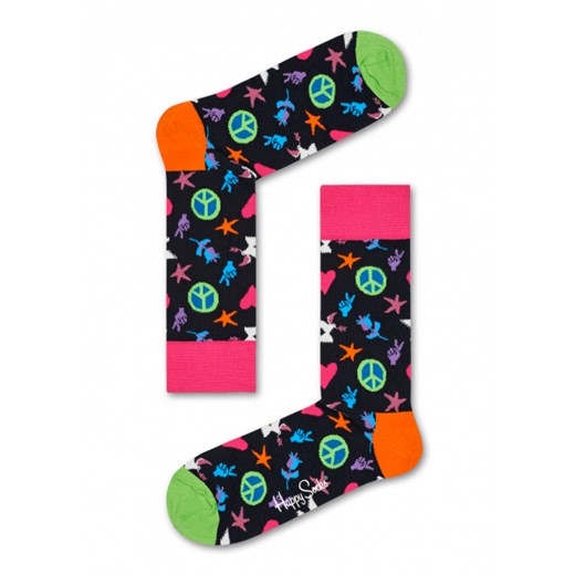 Happy Socks Peace And Love Sock PAL01-9000  Happy Socks 41-46 ButyMarkowe wyprzedaż 
