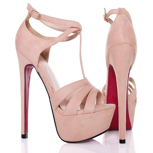 Sandały Różowe Sexy Paseczki 6461   40 BUU.pl promocyjna cena 
