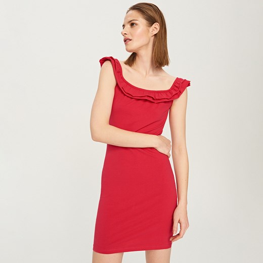 Reserved - Dopasowana sukienka - Czerwony Reserved  M 
