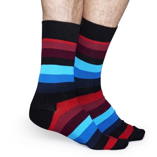 Skarpetki męskie Happy Socks Stripes SA01-068 - INNY KOLOR || WIELOKOLOROWY czerwony Happy Socks 41-46 sneakerstudio.pl