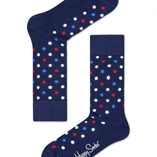 Skarpetki męskie Happy Socks Dots DOT01-6001 granatowy  41-46 sneakerstudio.pl