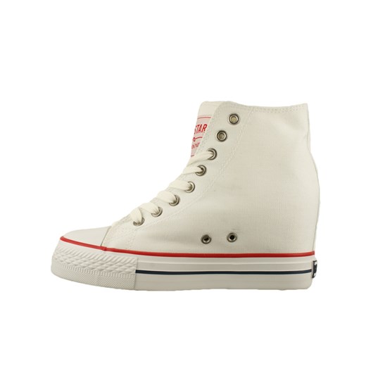 BIG STAR U274904 biały, trampki sneakersy damskie - Biały