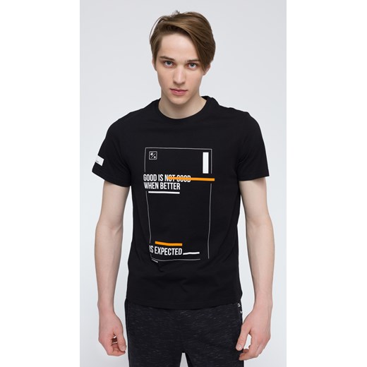 T-shirt męski  TSM221 - głęboka czerń