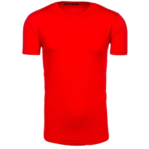 T-shirt męski bez nadruku czerwony Denley 181227 Denley.pl  L okazja Denley 