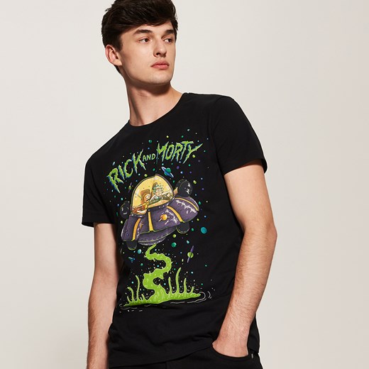 House - T-shirt z nadrukiem rick and morty - Czarny  House XL 