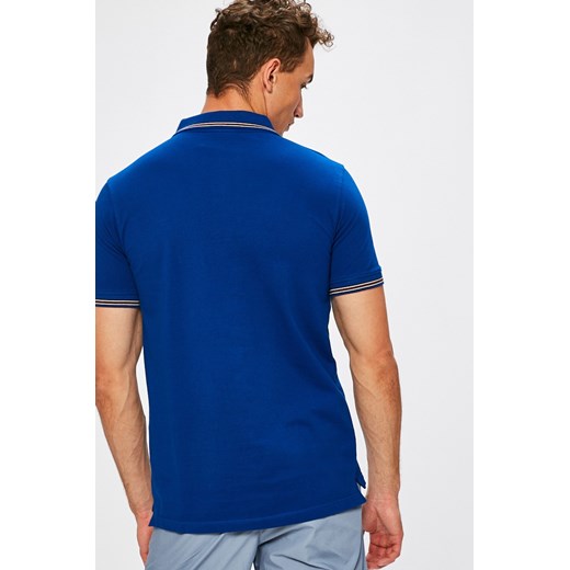 Fila t-shirt męski bez wzorów niebieski z krótkimi rękawami 