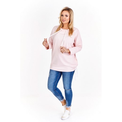 Bluza tunika wiązana na grube sznurki