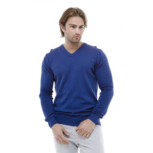 Sweter basic niebieski granatowy  XXL eLeger promocja 