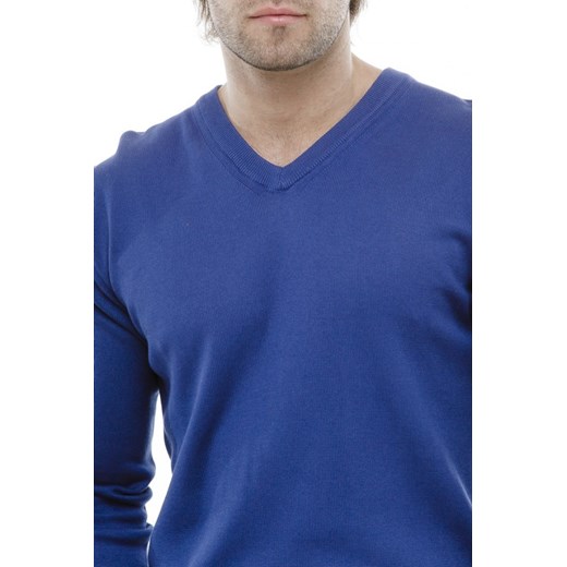 Sweter basic niebieski  niebieski M promocyjna cena eLeger 