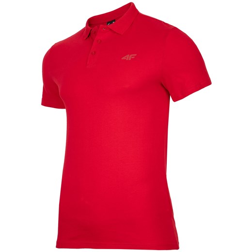 Koszulka polo męska TSM301 - czerwony 4F   