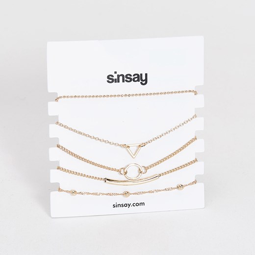 Sinsay - Zestaw bransoletek - Beżowy Sinsay  One Size 