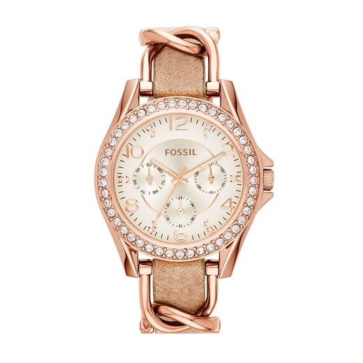 Zegarek FOSSIL - Riley ES3466 Light Brown/Rose Gold Fossil   eobuwie.pl