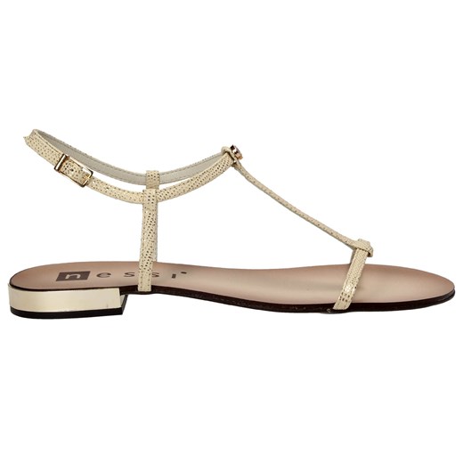 Złote sandały damskie NESSI Nessi 37 Wojtowicz Awangarda Shoes