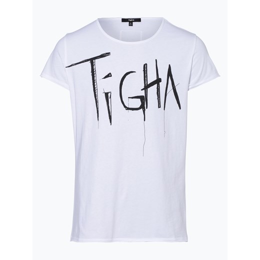 Tigha - T-shirt męski – Sketched Logo, czarny Tigha  M vangraaf