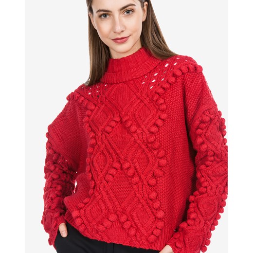 Guess Sweter XS Czerwony
