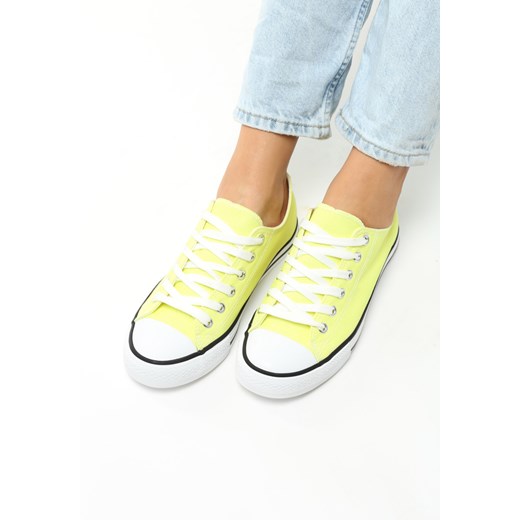 Żółte Neonowe Trampki Leo Renee 40 renee.pl