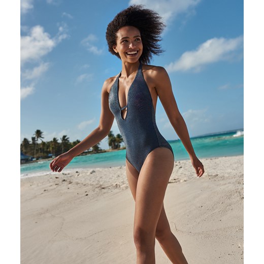 WOMEN - Jednoczęściowy kostium kąpielowy z odkrytymi plecami